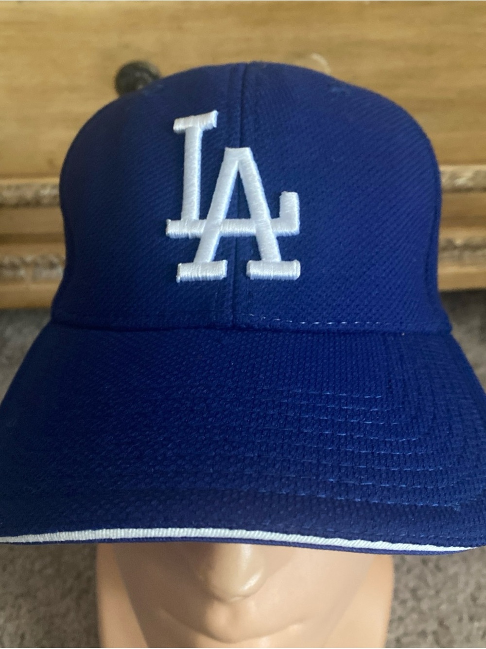 New Era Royal Blue LA Dodgers fitted Baseball Cap with White LA Logo